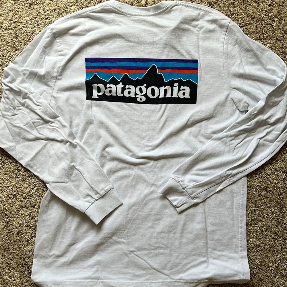 Patagonia Mountain Landscape Long Sleeve Shirt